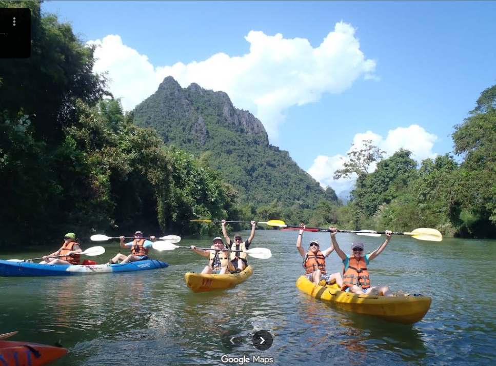 Kayaking Nam Song River Vang Vieng