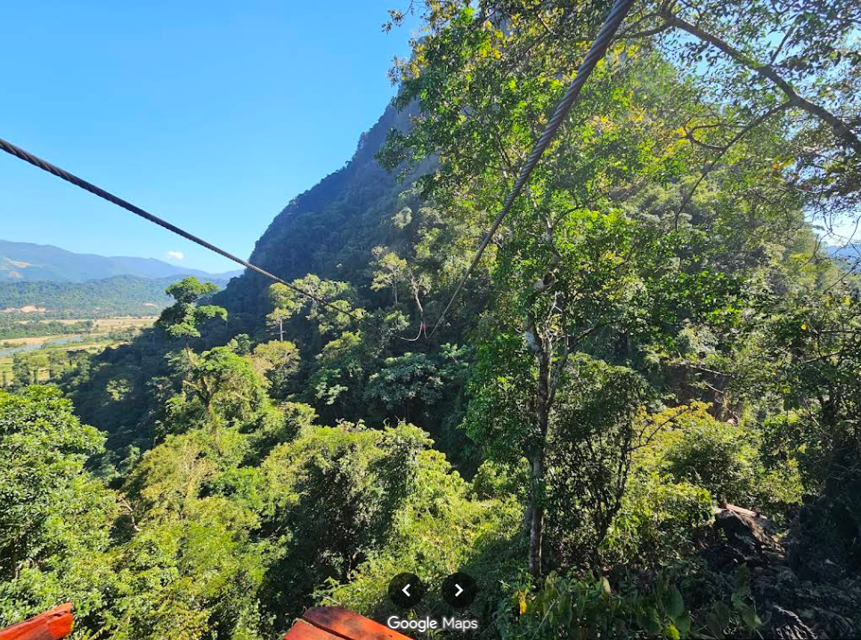 Zip-lining Vang Vieng jungle