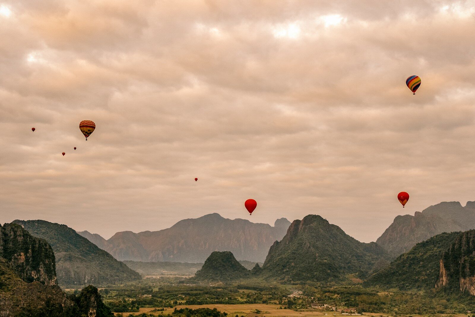 Vang Vieng karst limestone Laos