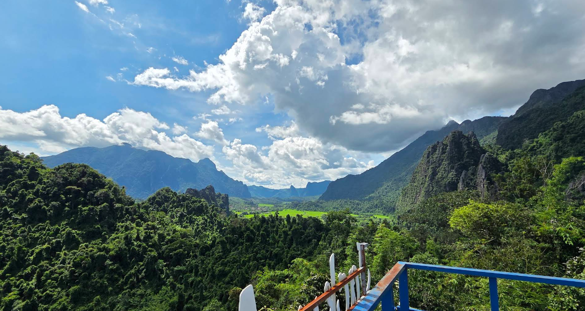 Karst mountains Vang Vieng landscape